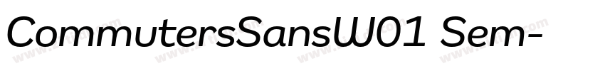 CommutersSansW01 Sem字体转换